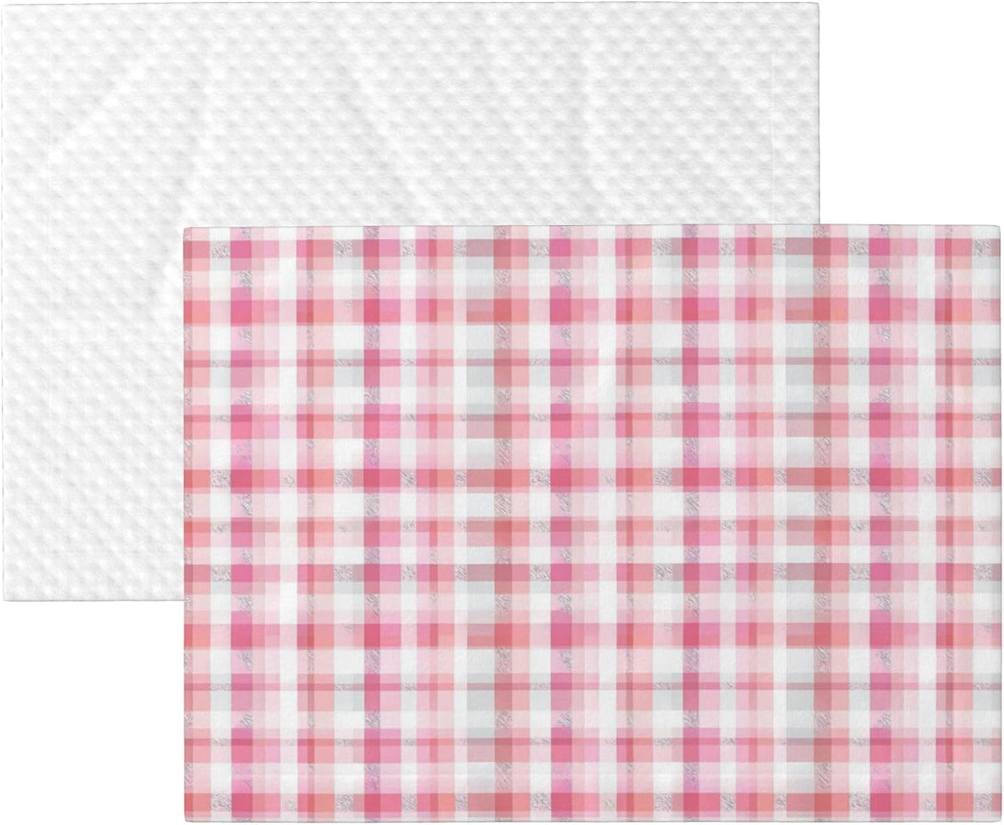 Waterproof Dog Blanket Soft Pet Blanket for Puppy Cat, Fleece Cat Throw Blankets for Furniture Bed Couch Sofa Reversible - Pastel Pink Gingham 4