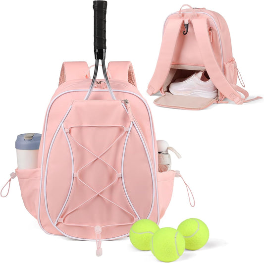 Marvolia Tennis Bags for Women Men, Tennis Backpack Holds 2 Rackets with Ventilated Shoe Compartment & Wet Pocket, Tennis Racket Bag Backpack for Pickleball Tennis Badminton