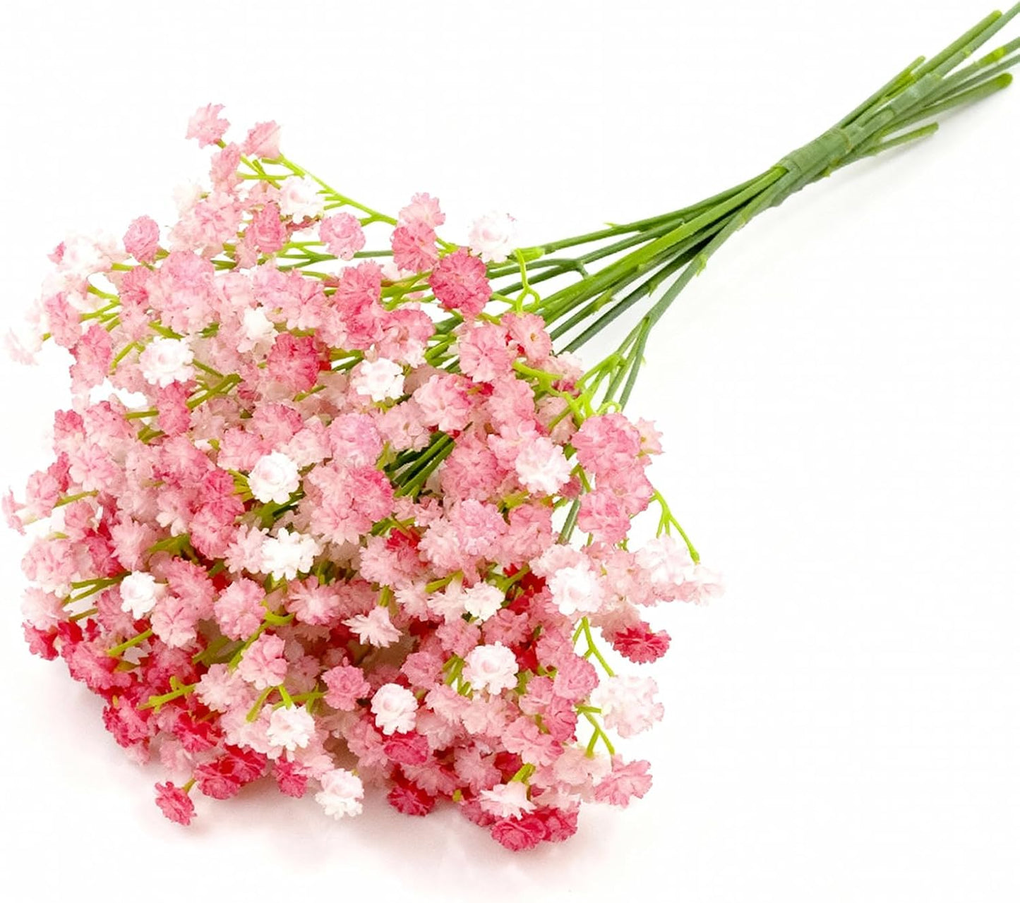 6 Pcs Babys Breath Artificial Flowers, Fake Babys Breath Flowers for Wedding Floral Arrangement Party Decor, Pink
