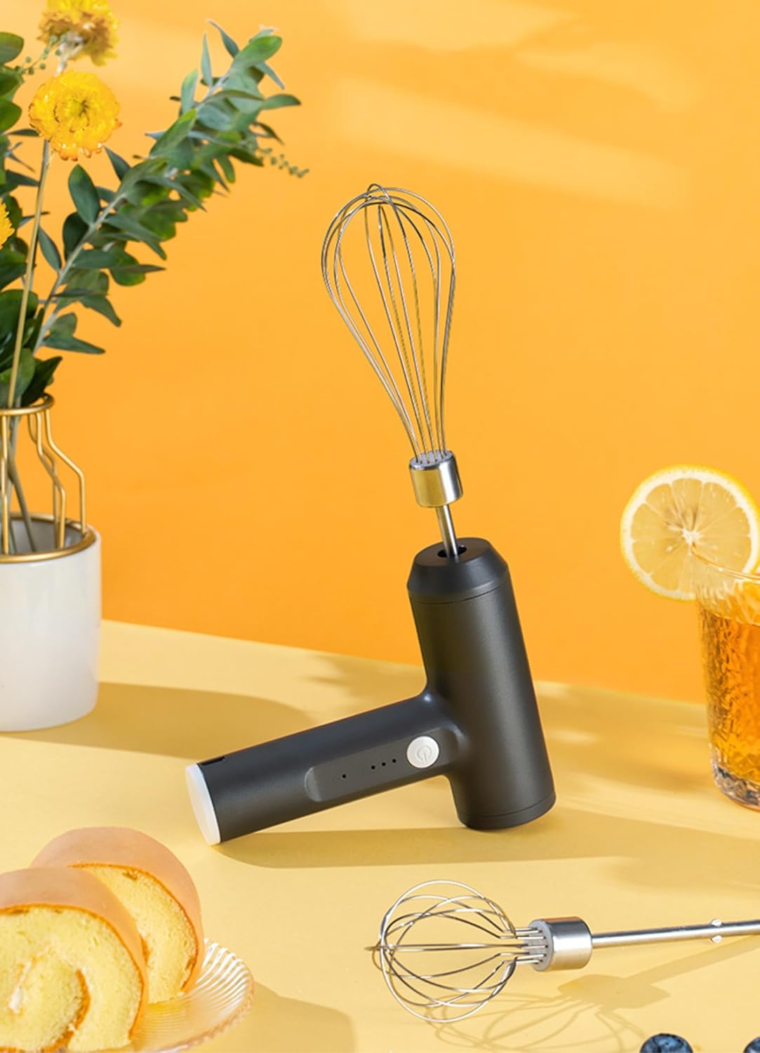 Wireless mini cream whisk handheld electric whiskHome hand blender high power stirrer Pink high power (single head)