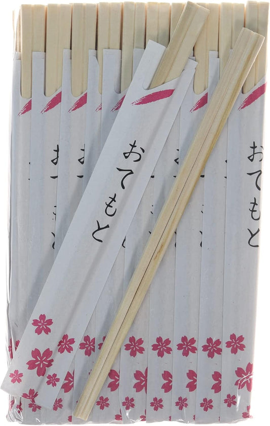 Disposable Chopsticks 70 pairs | Individually Wrapped Disposable Wooden Chopstick | Best for Sushi & Asian Dishes (Pink)