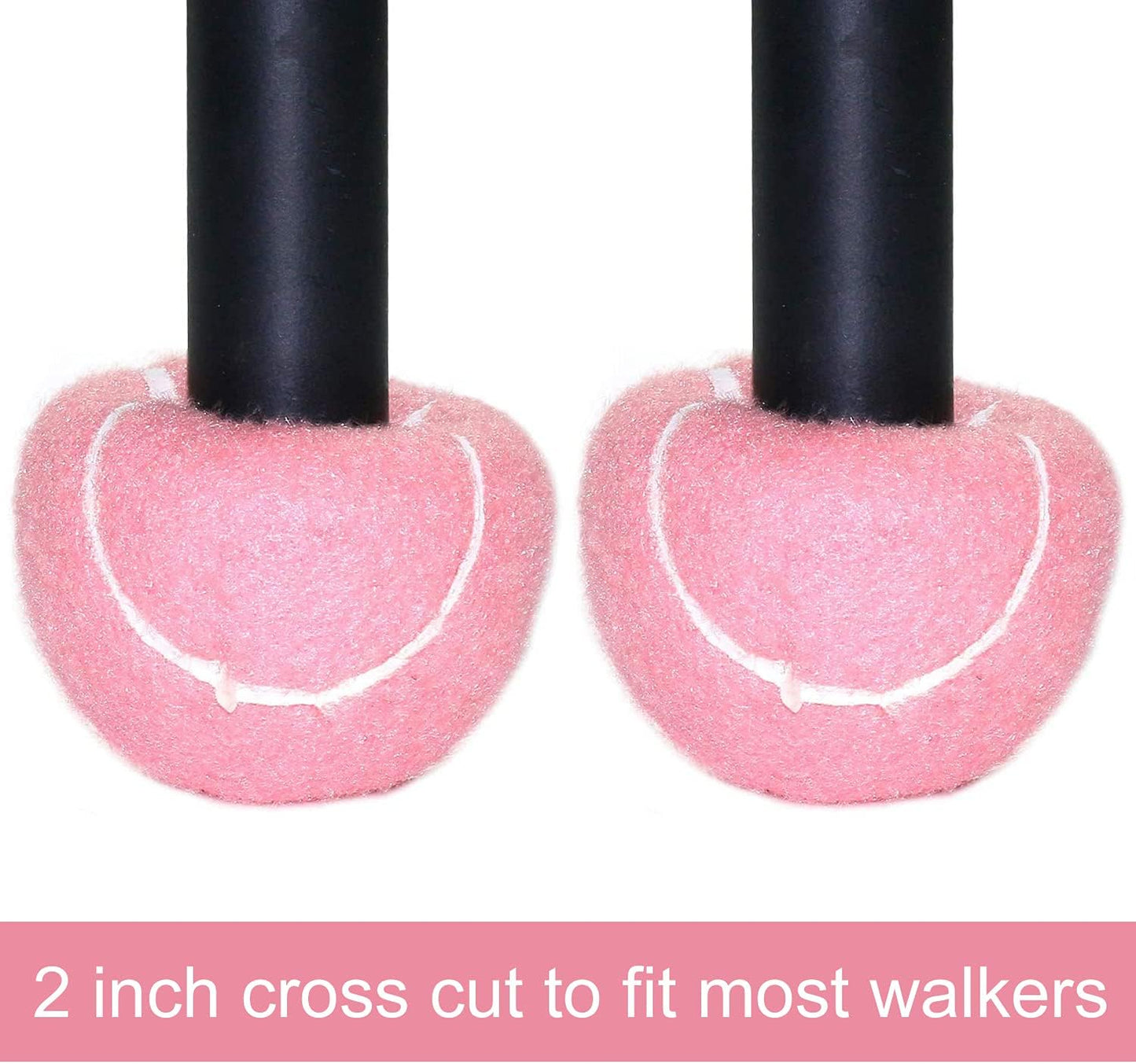 URBEST Walker Tennis Balls 4pcs Precut Heavy Duty Tennis Balls for Walkers