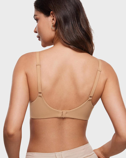 INLYRIC Women's Push Up Bra Tshirt Demi Supportive Bras Underwire Plunge Padded Comfortable Inbarely Plus Collection