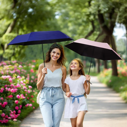 SoulRain 42" Travel Sun & rain Umbrella, Lightweight Windproof Umbrella, Portable Lightweight Compact Parasol with 99% UV Protection for women and men