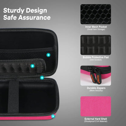 Electronics Tech Organizer Portable Travel Case - Hard Shell Protective Carrying Case for External Hard Drive, Phone Charger, Power Bank, Small Gadgets Storage Pouch Bag