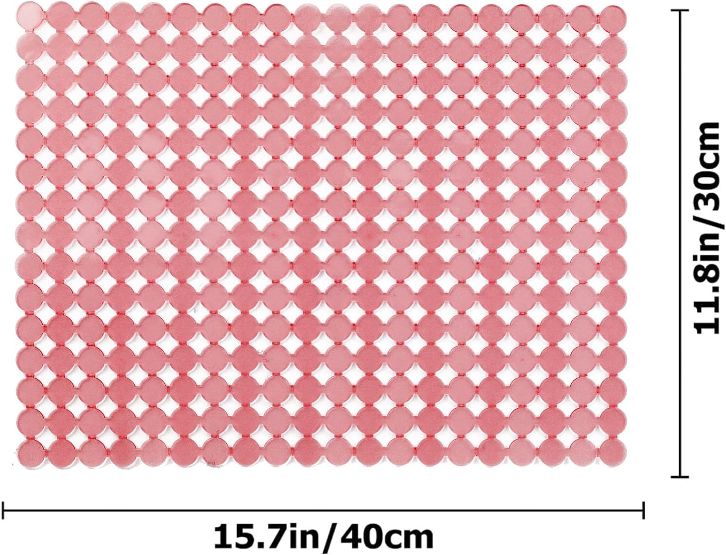 Kitchen Sink Mat for Stainless Steel/Ceramic Sinks,2 Pack Sink Protectors for Kitchen Sink with Scissors, Fast Draining,Easy to Clean,DIY Cut,15.7 X 11.8 Inch(Pink)