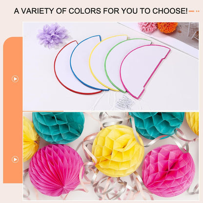 uxcell 8 Pcs Honeycomb Balls, 8" Dia Honeycomb Flower Paper Pom Poms Paper Flowers Crafts for DIY Crafting Home Decor Birthday Christmas Party, Peach Pink