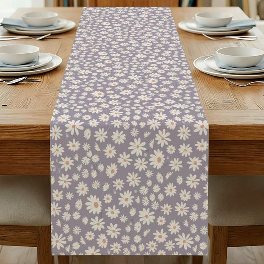 Linen Runner Table 72X13 Inch, Peach Center Coffee Burlap Table Runner Boho, Primitive Seasonal Boho Tablecloth for Cute Dining Decor for Dining Room