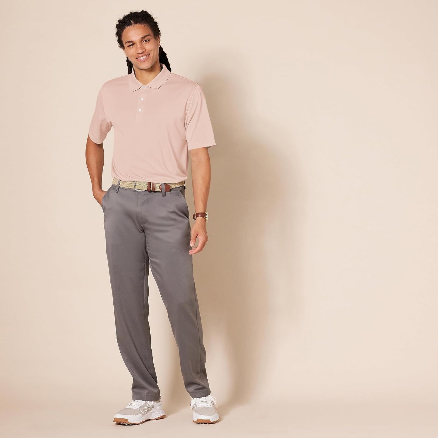 Amazon Essentials Men's Regular-Fit Quick-Dry Short-Sleeve Golf Polo Shirt