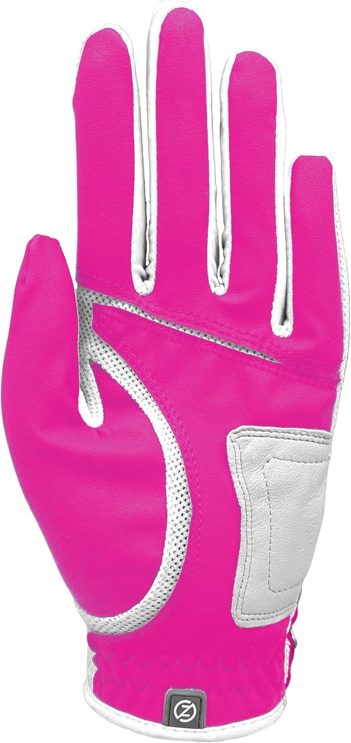 Zero Friction Women's Compression-Fit Synthetic Golf Gloves, Universal Fit