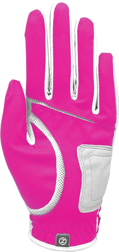 Zero Friction Women's Compression-Fit Synthetic Golf Gloves, Universal Fit