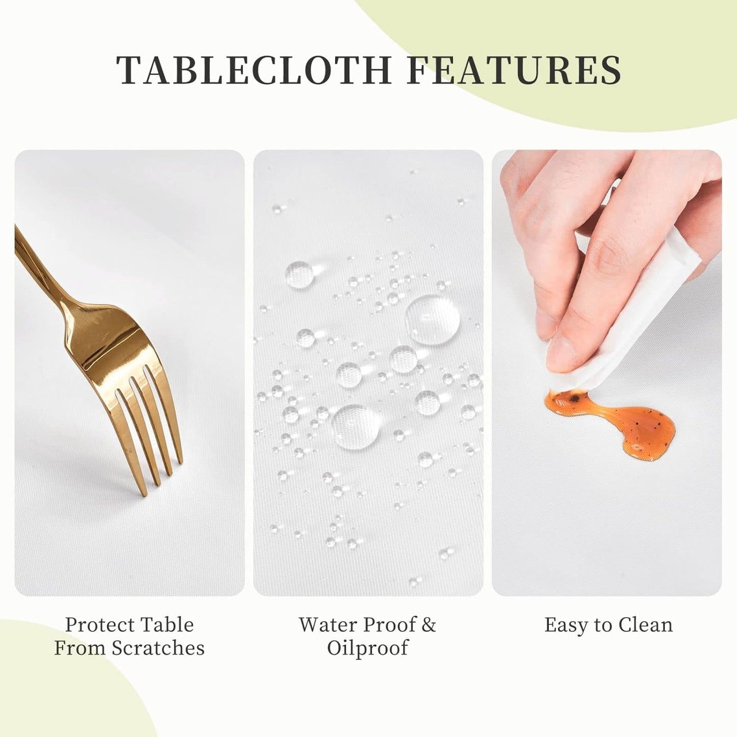 Elegant Vintage Pink Roses-Buff Rectangle Tablecloth Waterproof Elastic Fitted Table Cover for Dining, Camping, Outdoor 30"x72"