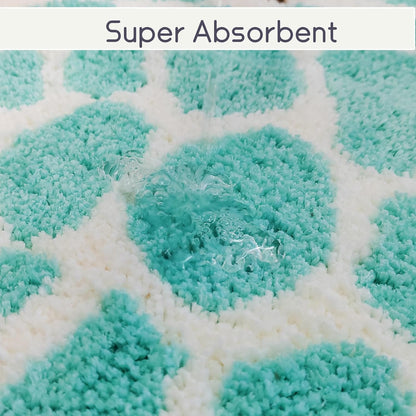 YRXRUS Turtle Bathroom Rugs, Ocean Decor Bath Mat Gifts, Light Pink Bathroom Rug, Cute Sea Turtle Shaped Bath Rug for Sring Summer Room Decor, Machine Washable & Non-Slip Bath Mat, 24x26 Inch