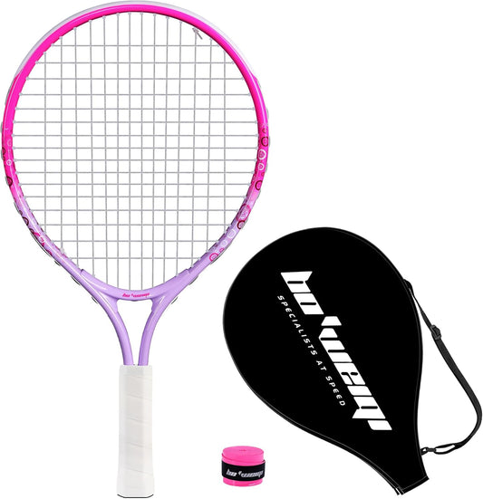 bo'weiqi 17"-25" Kids Tennis Racket for Aged 2-12 Lightweight Youth Tennis Racquet for Girls and Boys Outdoor/Indoor Sports with 1 Non-Slip Grip and 1 Shoulder Strap Bag Easy Carry