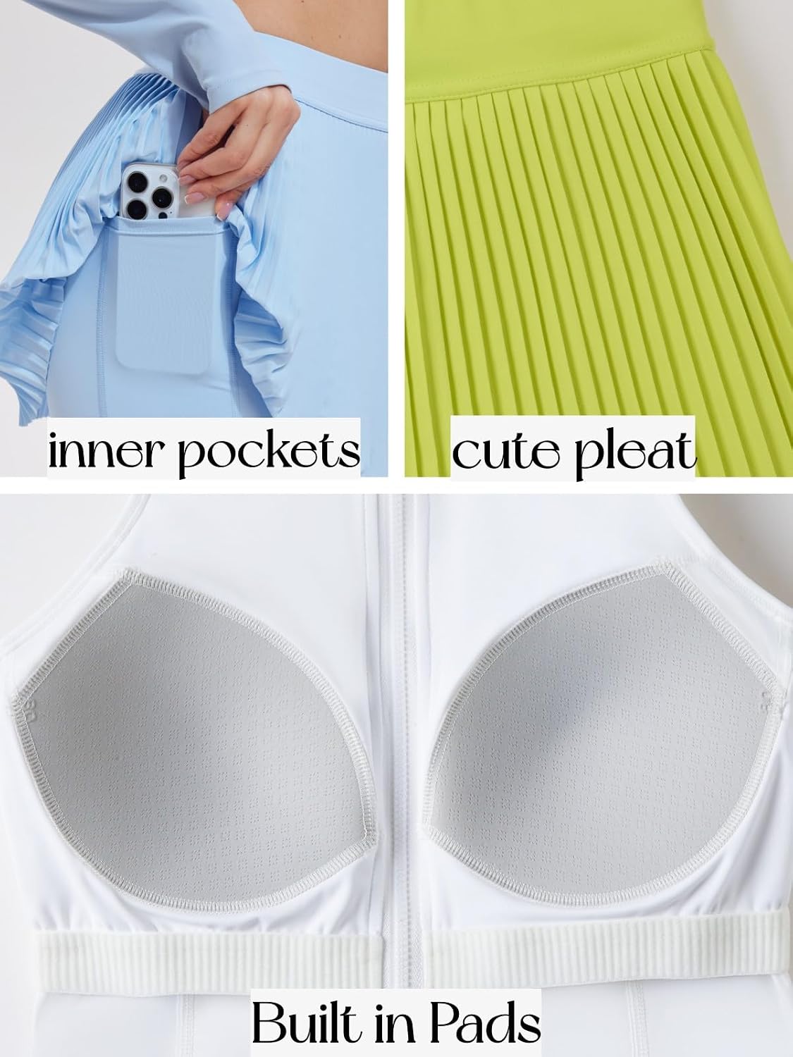 AFZ Pleated Tennis Outfits Woman 2 Piece Golf Dresses Pickleball Disney Clothes Athleisure Matching Skirt Sets with Shorts