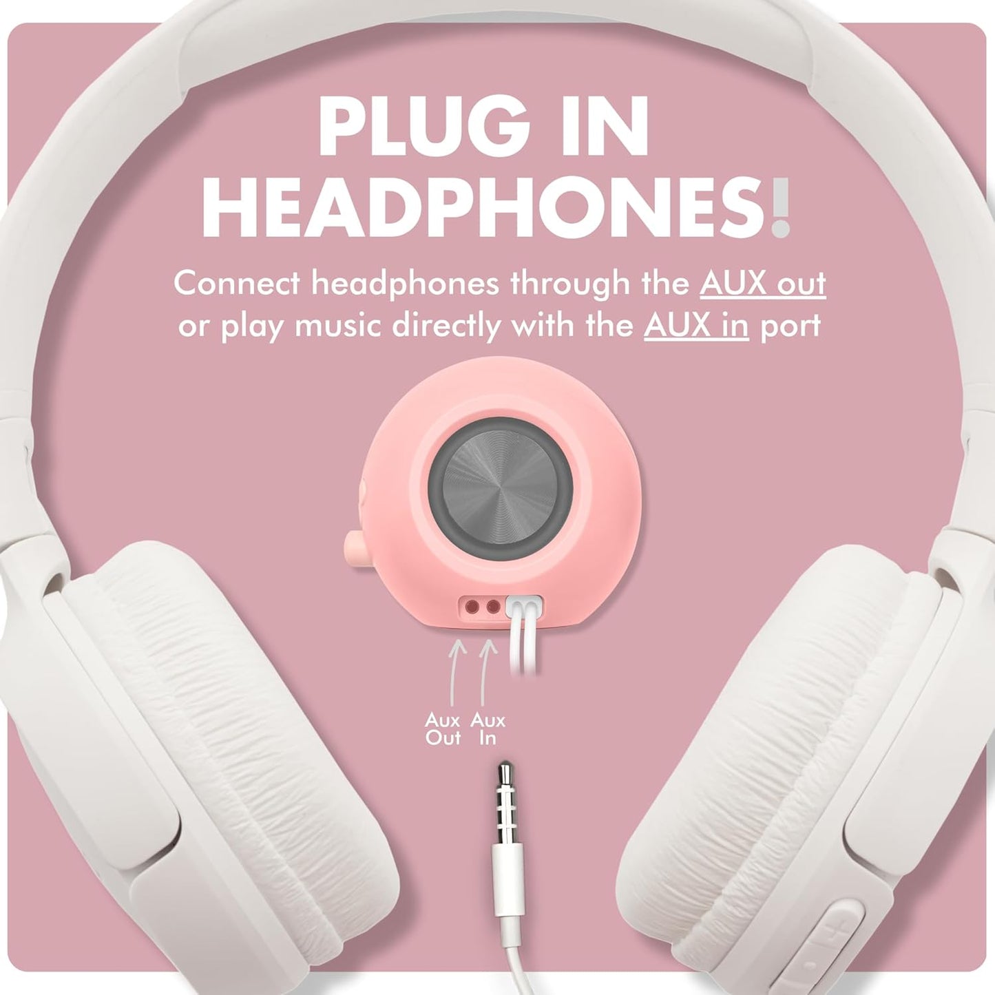 X9 Performance Pink Computer Speakers for Desktop PC with RGB Lighting, Bluetooth, USB, and AUX - Triple Mode Connection, Dual 2.25" Drivers for Work and Play, Bluetooth Desktop Speakers for PC - Pink