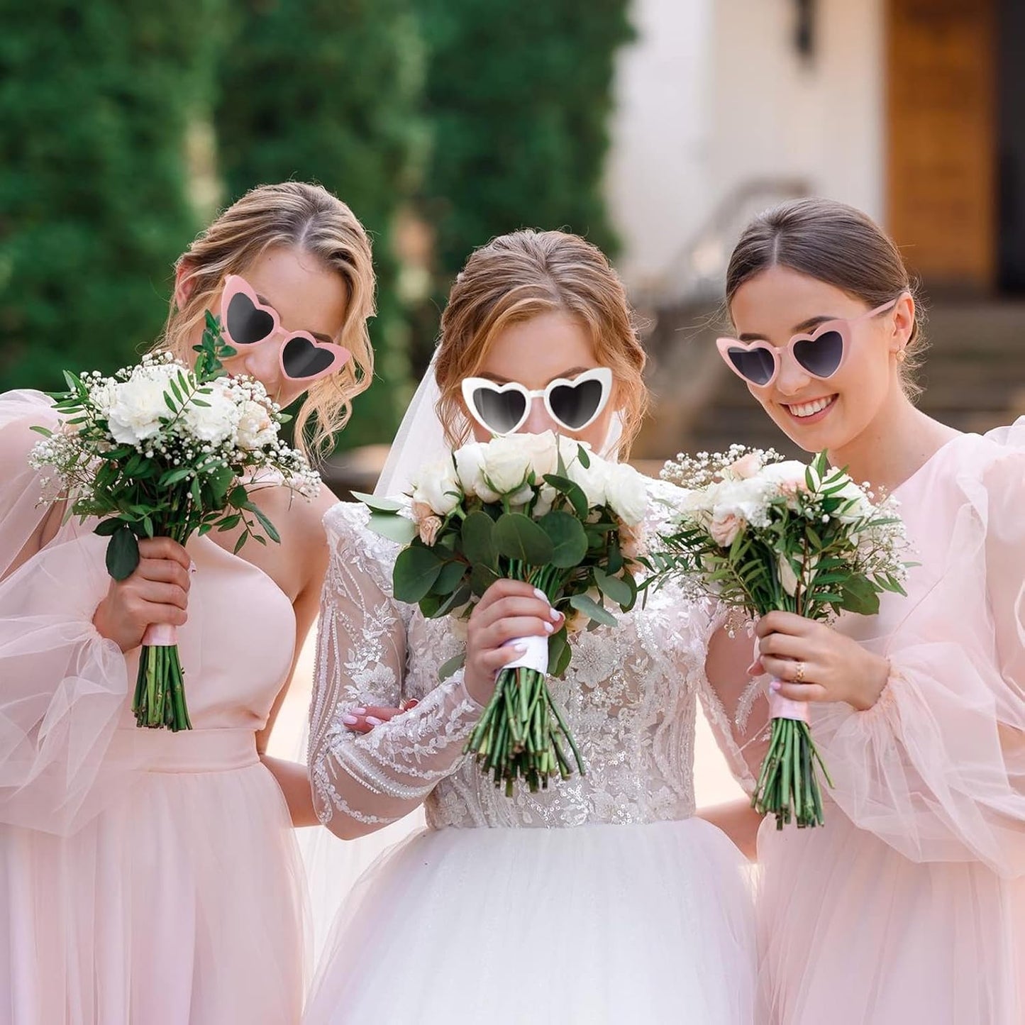 12 Pairs Bachelorette Party Sunglasses Heart Shaped Sunglasses Party Decorations Bridesmaid Proposal Gifts Women