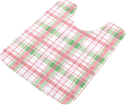 ALAZA Pink Checkered Grid Bath Mat for Bathroom Rugs Rectangle Carpet for Shower, Fluffy Absorbent & Machine Washable