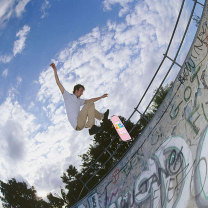 sophiehome Custom Personalized Customize Image/Logo Skateboard Sticker Upload Your Logo or Image Design Pink