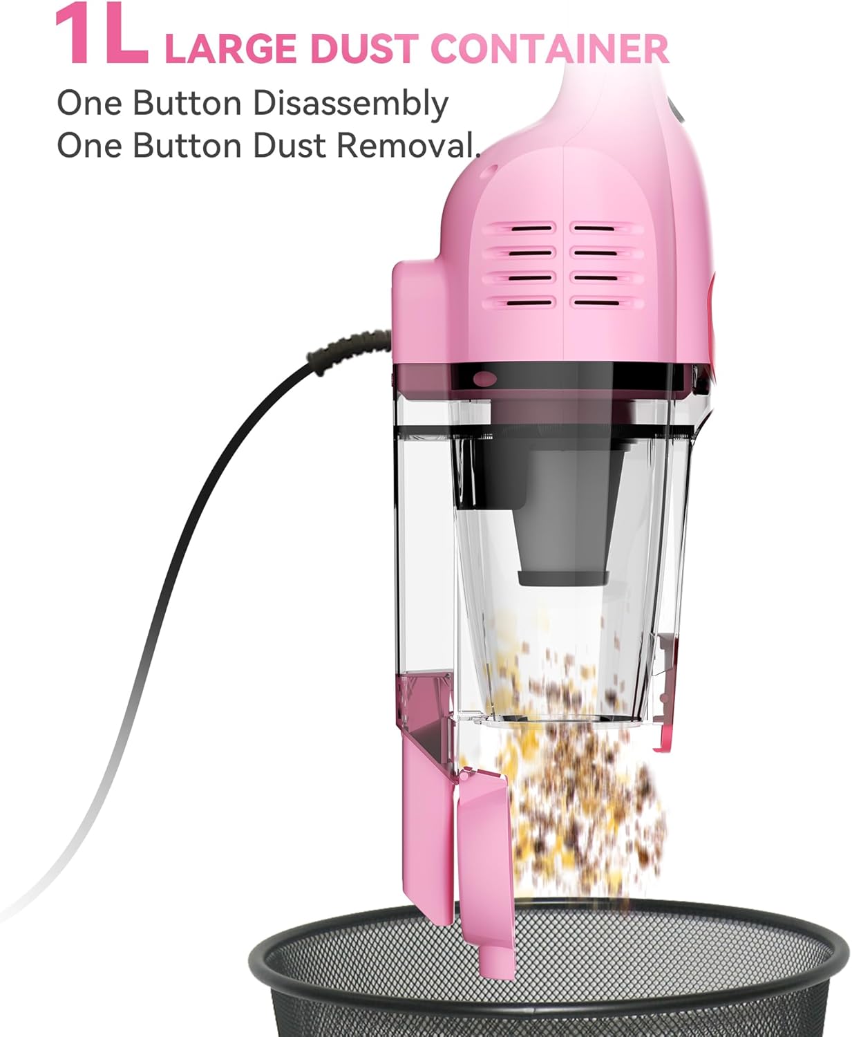 Vazone R6X Corded Stick Vacuum Cleaners for Home, 20Kpa Powerful Suction Stick Vacuum with 16Ft Cord, 2 in 1 Lightweight Handheld Vacuum Cleaner for Hardwood Floor Pet Hair