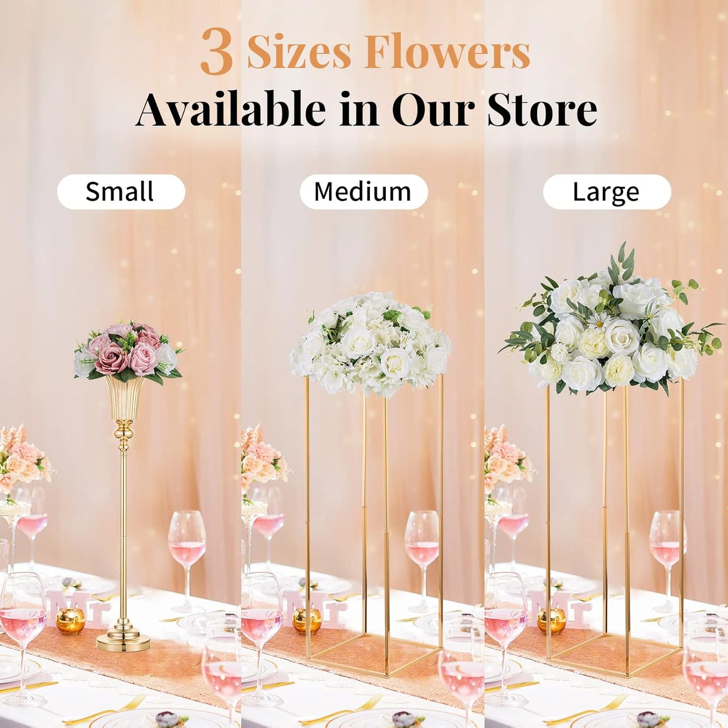 NUPTIO Flower Ball Arrangement Bouquet - 2 Pcs 9.5 inch Diameter Dusty Rose Pink White Fake Flowers Roses Balls for Centerpieces Tables - Artificial Rose for Wedding Centerpiece Table Decorations