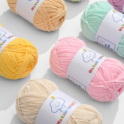 3 Pack Fluffy Chenille Yarn for Crocheting，Baby Yarn for Crocheting Soft，150g/5.28oz Velvet Amigurumi Yarn ，Fingering Weight Yarns for Crocheting Baby Blankets、DIY Craft.(3 Light Pink)
