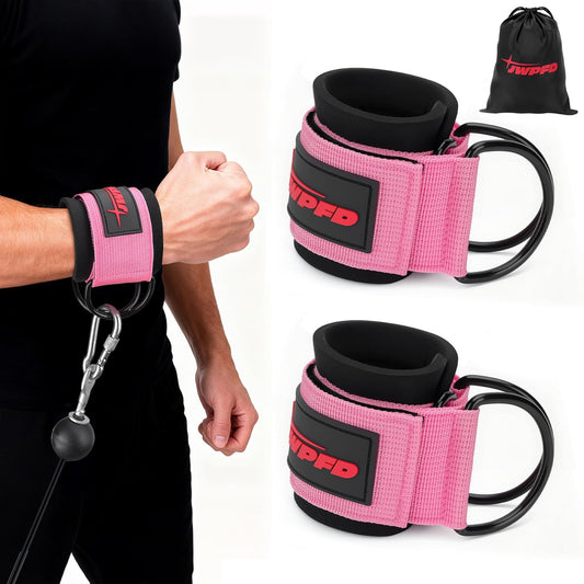 Wrist Straps for Cable Machines Wrist Cuffs for Men Woman Neoprene Padded Straps for Gym Strength Training Equipment