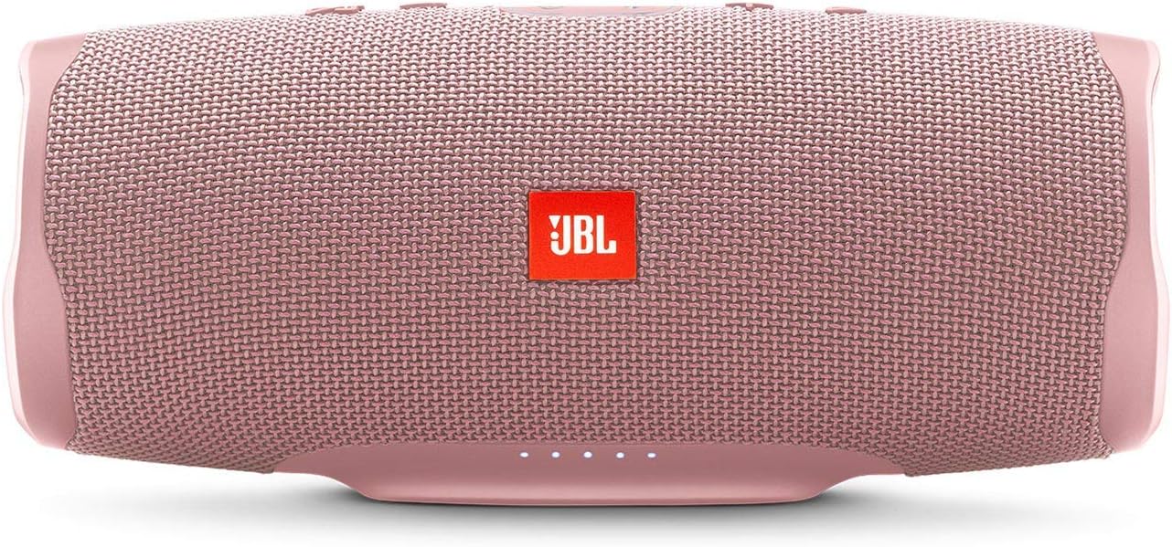 JBL Charge 4 Waterproof Portable Bluetooth Speaker- Pink (Renewed)