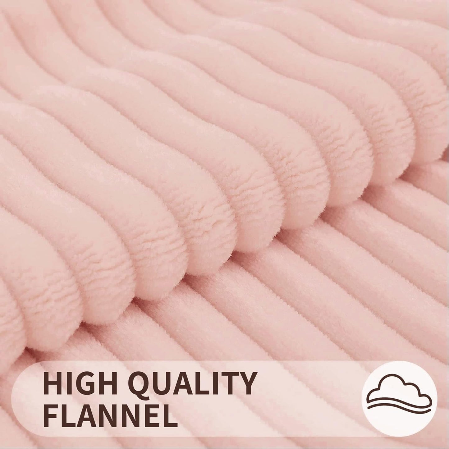 Simmore Decorative Summer Throw Pillow Covers 18x18 Set of 2, Soft Plush Flannel Double-Sided Fluffy Lumbar Pillow Covers for Couch Sofa Living Room, Pink