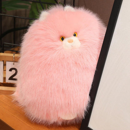 PEACH CAT Fat Cat Stuffed Animal 11.8" Big Kitten Plushies Cute Plush Toys Birthday Gifts for Kids Pink
