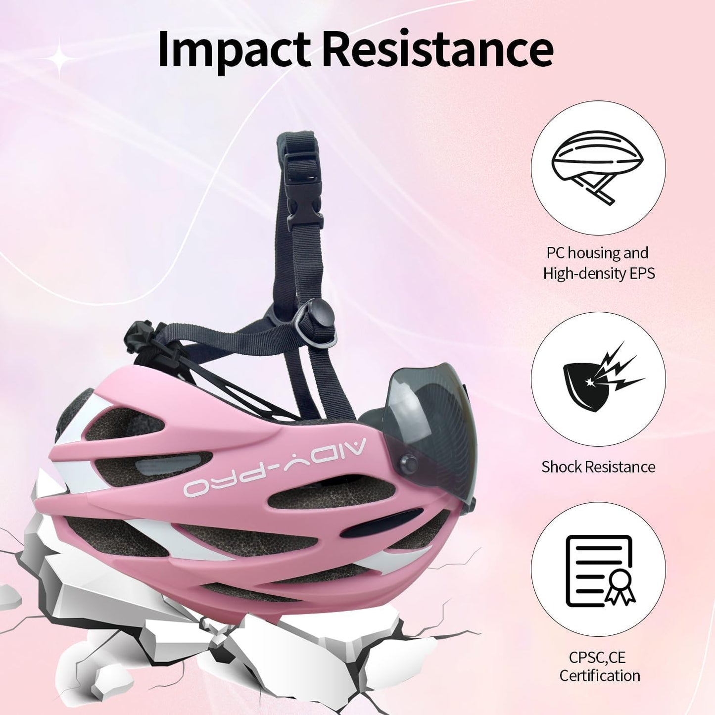 AIDY-PRO Kids Bike Helmet Boys Bike Helmet with Goggles, Adjustable Youth Bikes Helmets, Bicycle Cycling Roller Skating Skateboard Helmet for Boys Girls