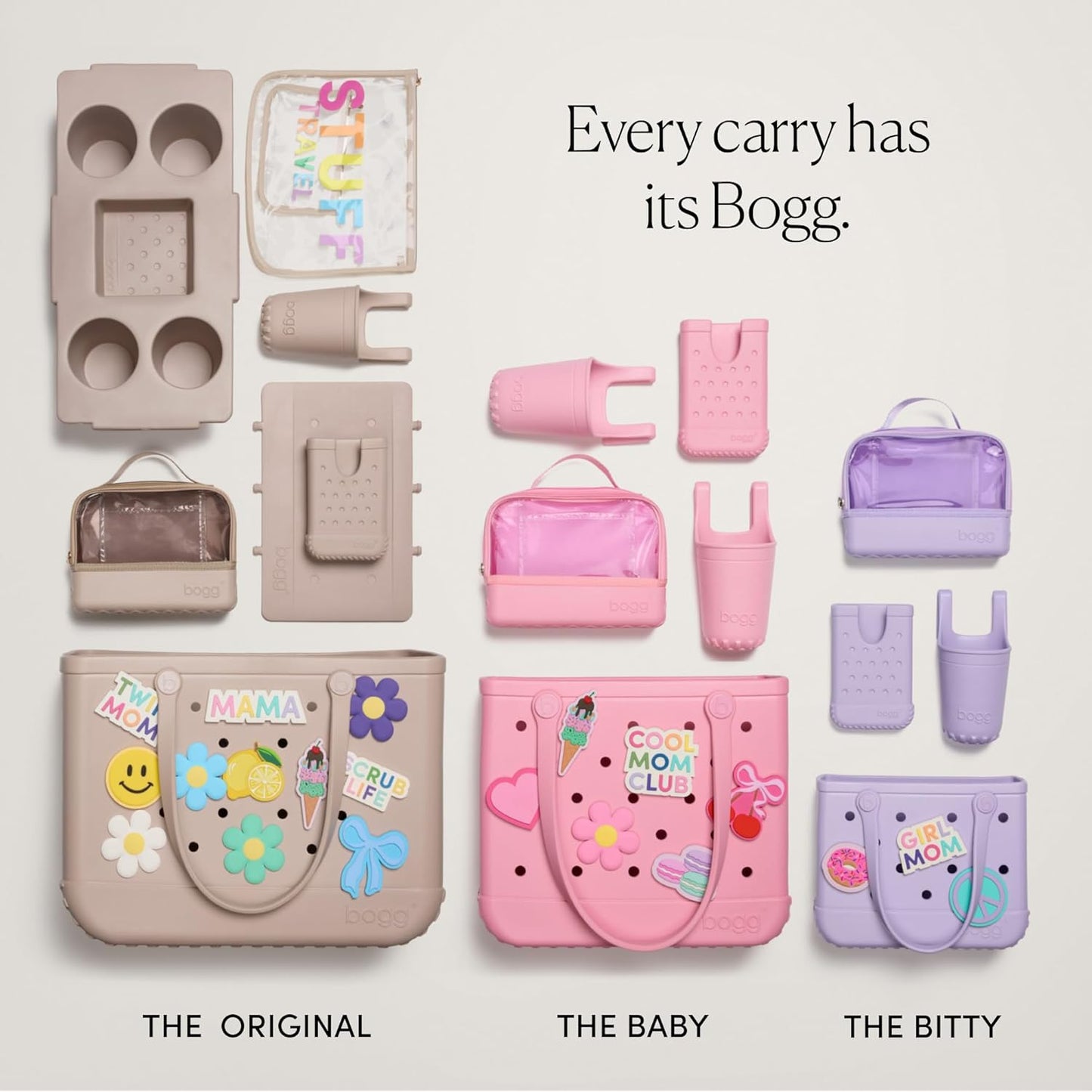 BOGG BAG Bitty Small Tote – 11” x 8.5” x 4.5” – Durable, Washable, Tip-proof – Beach, Pool, Boat, Work, Sports