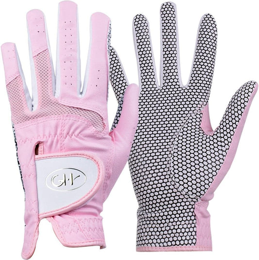 Women's Polyurethane Non-Slip Synthetic Leather Golf Gloves One Pair - Plain Both Hands
