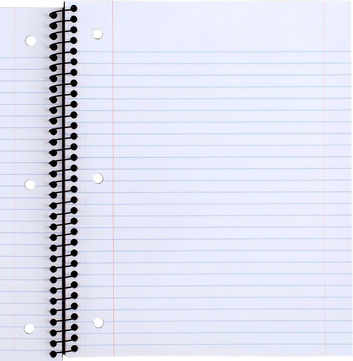 Mead Spiral Notebook, 1 Subject, Wide Ruled Paper, Plastic Cover, 8" x 10-1/2", 100 Sheets, Pastel Pink (930092B)