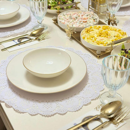 uxcell 100Pcs Paper Doilies, 8.5" Lace Doilies Round Paper Placemats for Dessert Cake Wedding Birthday Party Decorations Sandwiches Restaurants, Pink