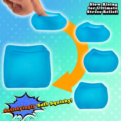 Sensory Stress Cube – High-Density Gel Filled Squishy Toy with Matte Texture for Kids & Adults, Anxiety Relief Fidget Toy, Autism-Supportive, 1-Pack in Pink