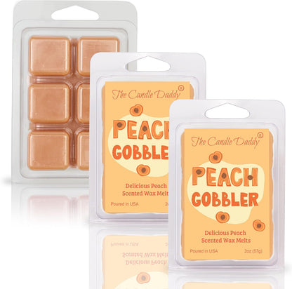 The Candle Daddy Peach Gobbler - Delicious Peach Scented Wax Melt - 1 Pack - 2 Ounces - 6 Cubes