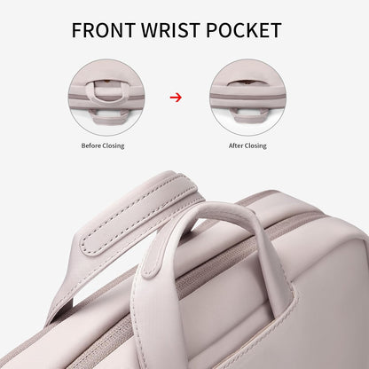 GOLF SUPAGS Travel Laptop Backpack for Women Anti Theft Slim Durable College Bookbag Business Computer Bag Fit 15.6Inch Notebook (Pinkish Grey, 15.6Inch)