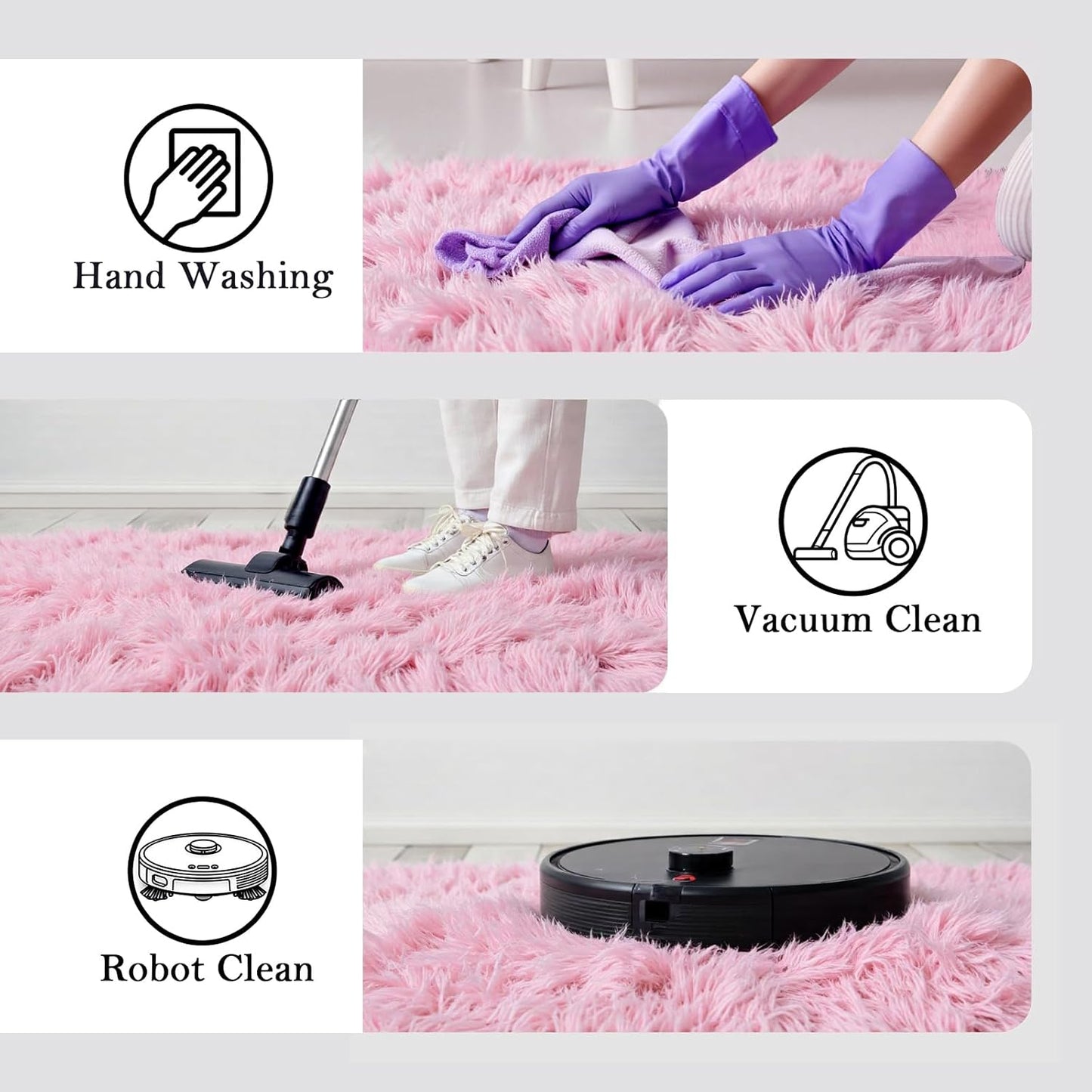 Small Rug Throw Rugs for Bedroom, Mini Area Rug, Fluffy Pink Carpet, Affordable Door Entryway Indoor Inside Front Entrance Dog 2x3 Mat, Home Decor Aesthetic(2 x 3, Pink)