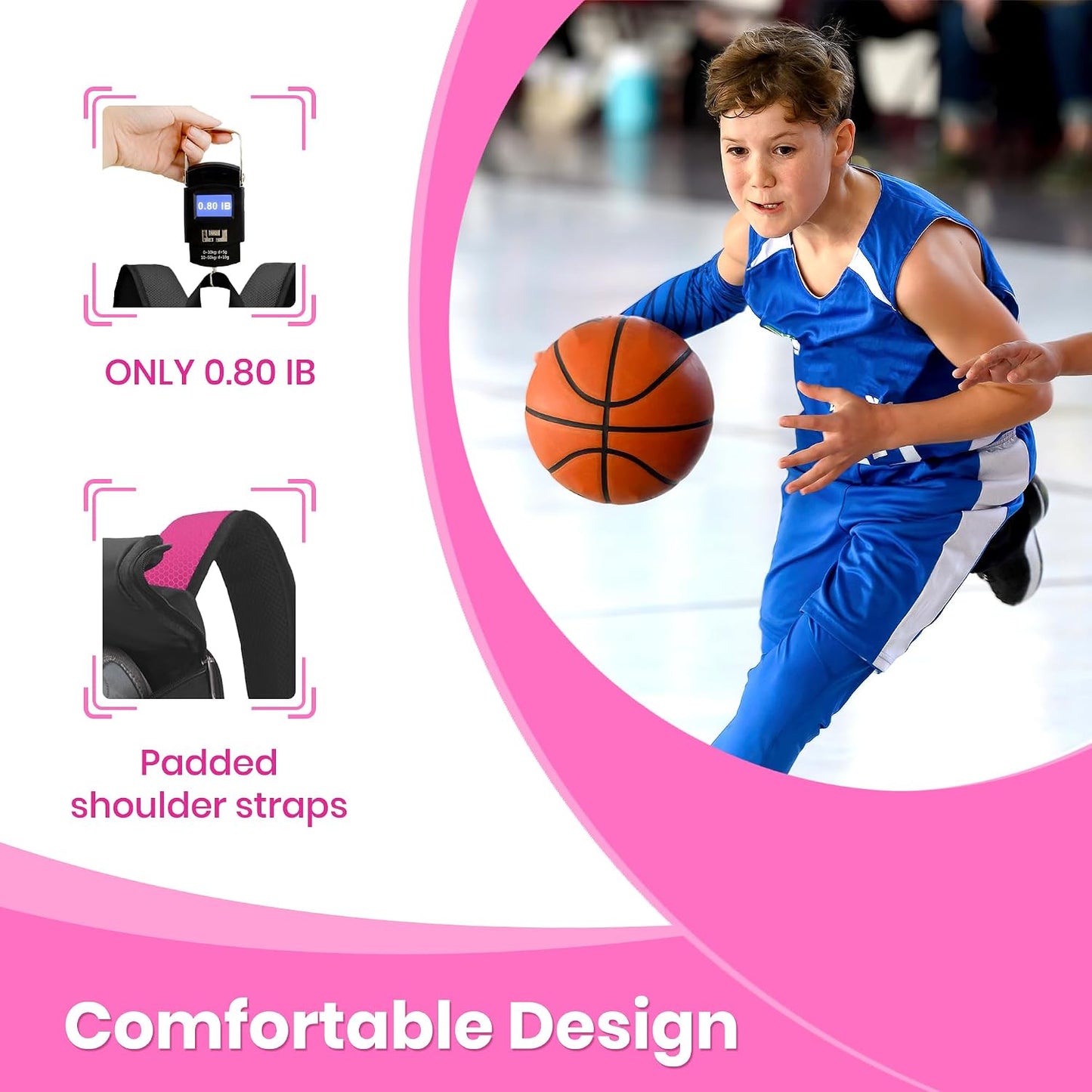 Hsmihair Basketball Backpack Large Sports Bag for Men&Youth,Gym Bag with Separate Ball & Shoes Compartment,Travel Bag for Basketball,Soccer,Volleyball