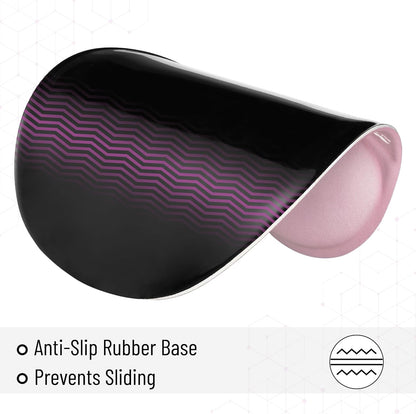 Mr. Pen- Ergonomic Mouse Pad with Wrist Rest, Blush Pink Breathable Fabric with Memory Foam Cushion, Non-Slip Rubber Base, Gel Mouse Pad with Wrist Support
