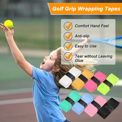 M METERXITY Tennis Racket Grip Tape PU Pickleball Overgrip Grip Tape Anti-Slip Sweat Absorbent for Pickleball/Racquetball/Badminton/Squash