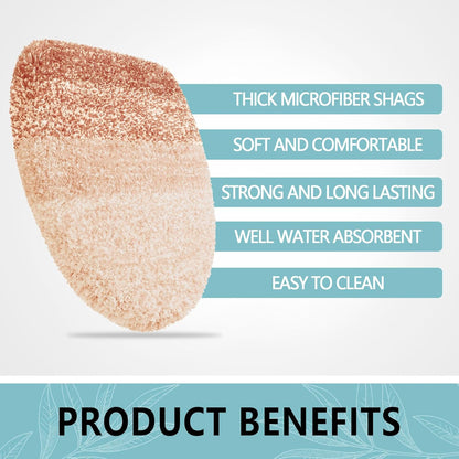 Arotive Soft Microfiber Bathroom Toilet Lid Cover, Machine Washable Seat Covers, 17.5 x 15, Stays in Place Rubber Backing, Fits Most Round, Elongated and Oblong Lids, Accessories Decor, Peach