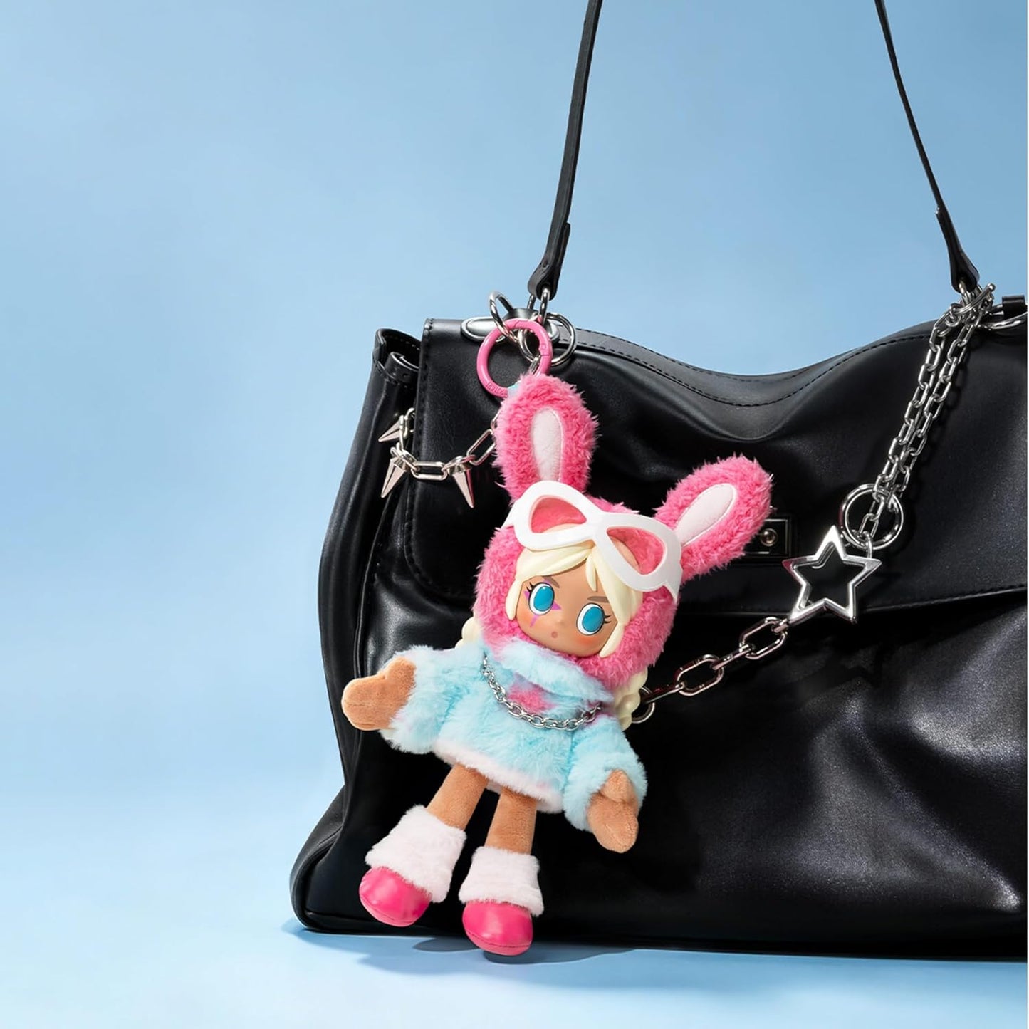 POP MART Peach Riot Fruit Punch Series Plush Doll Pendant - Frankie, Vinyl Plush Pendant, Bag Charm, Collectible Holiday Birthday Gifts for Kids Adults