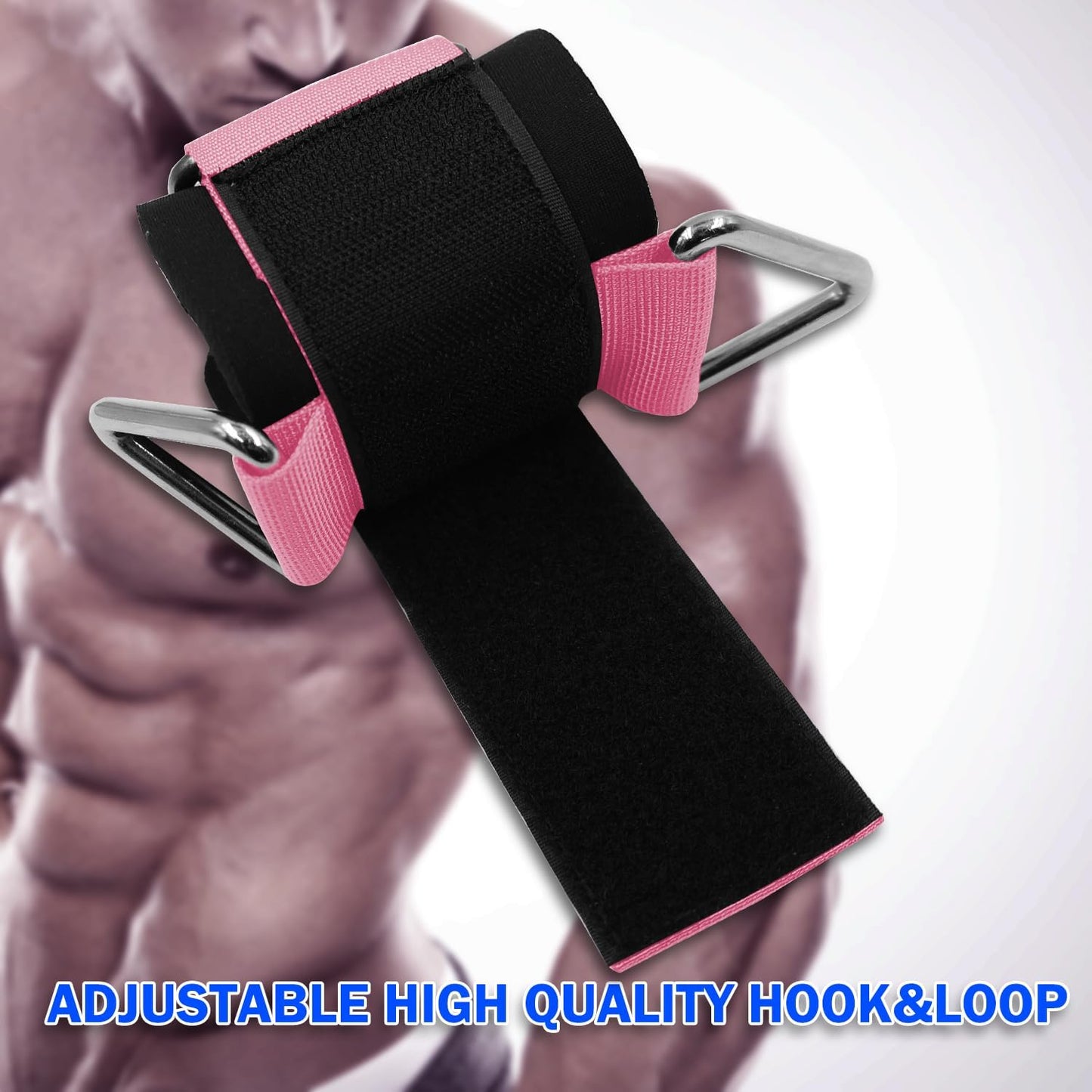 Wrist Cuffs for Cable Machines – Padded & Adjustable Straps for Lateral Raises, Tricep Pushdowns & Strength Training
