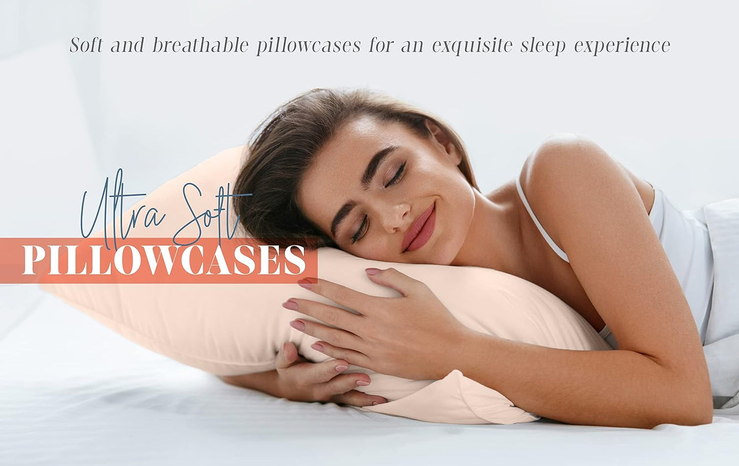 Elegant Comfort Solid Pillowcases 1500 Premium Hotel Quality Microfiber - Smooth Weave, Wrinkle and Stain Resistant, Easy Slip-On, 2-Piece Set, Standard/Queen Pillowcase, Pink