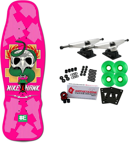 Everybody Skates Skateboard Complete Mike Hawk Standard Pink 10" x 32"