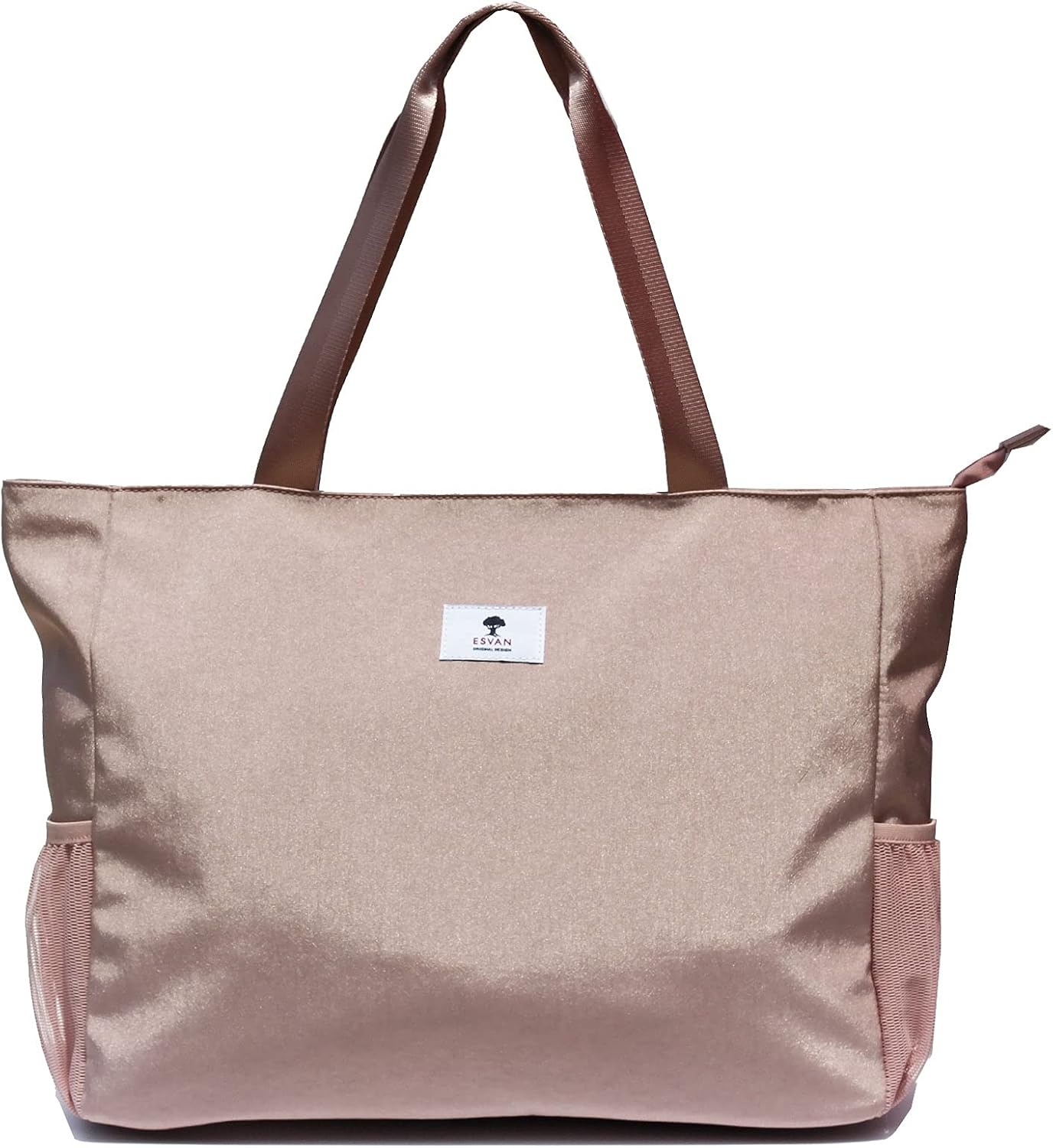 ESVAN LARGE BEACH BAG Water Resistant Lightweight 20 inch Women Oversize Tote Bag for Gym Beach Travel Pool Yoga Nurse