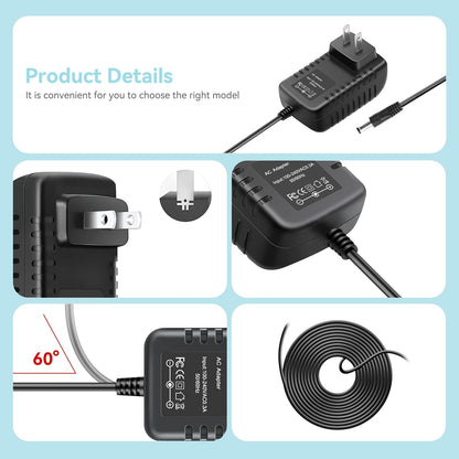 AC Adapter Battery Charger Compatible with Pink Cordless Drill Driver Set,12V Electric Screwdriver Driver Tool Kit Compatible with Women; Pink Power PP121LI 12V Cordless Drill & Driver Tool Kit