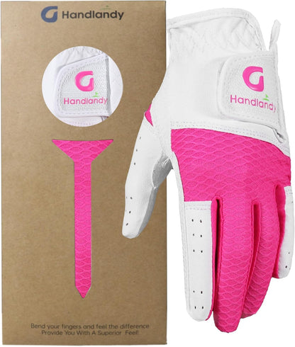 HANDLANDY Youth Golf Glove, Left Hand Kids Golf Gloves for Junior Toddler Boys Girls